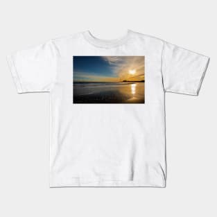 Daybreak on the beach Kids T-Shirt